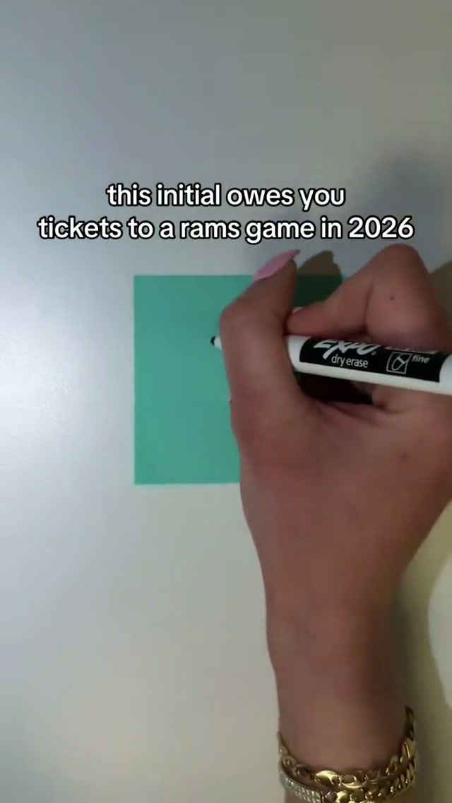 lmk if you see your initial 🤭 #larams #nfl #initials 
