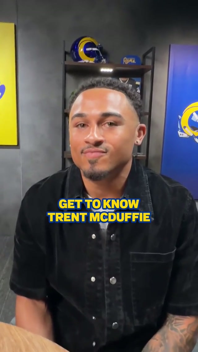 SoCal’s very own 😎 #larams #trentmcduffie #nfl #signed