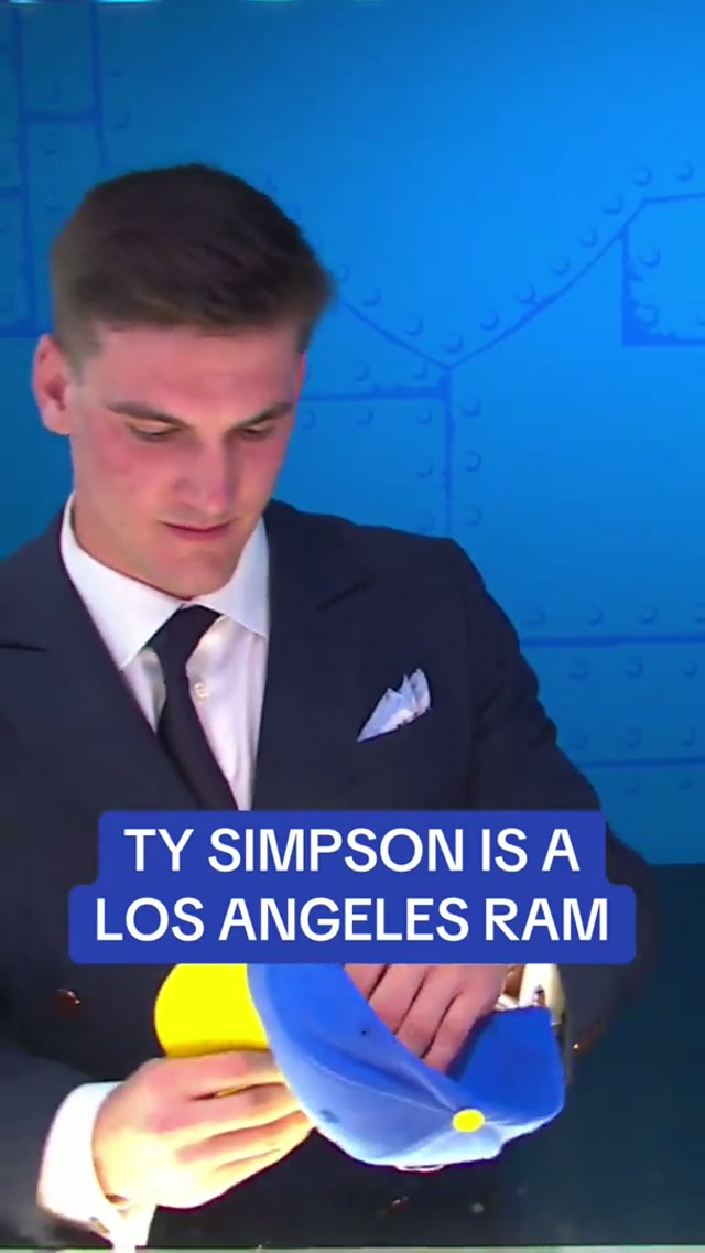 newest addition to the rams!! #larams #nfl #nfldraft #tysimpson 