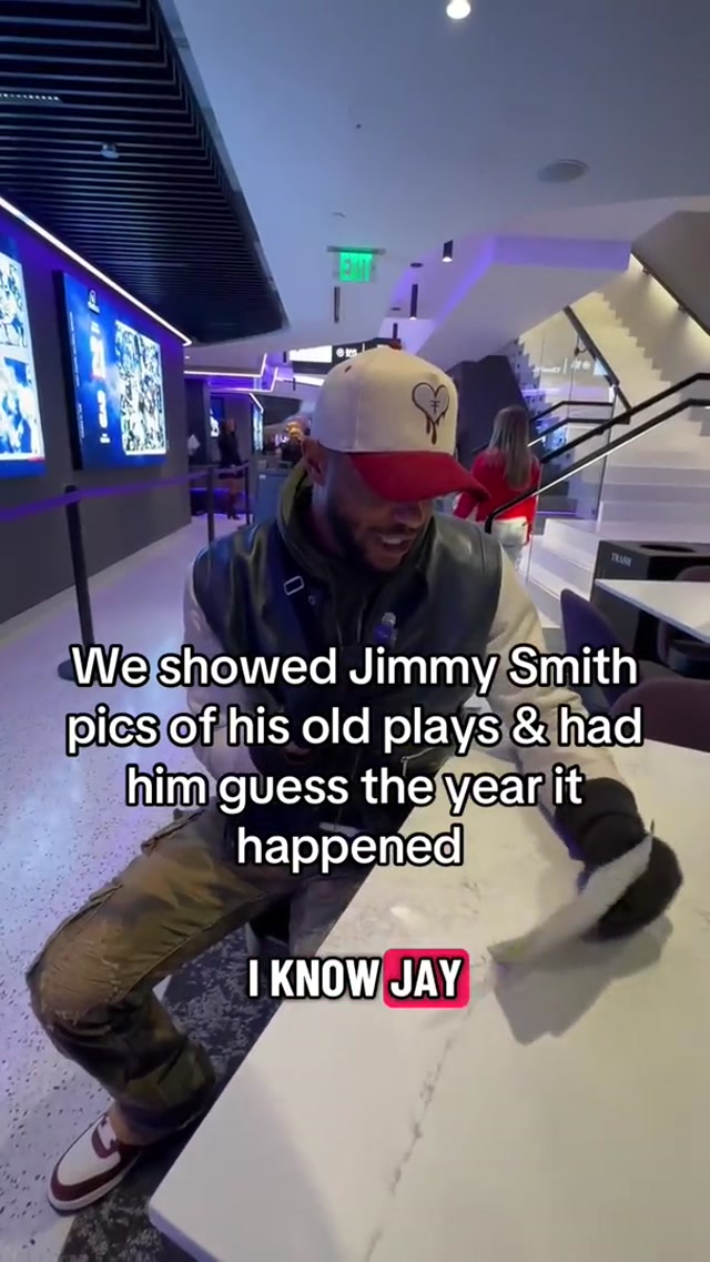 We showed Jimmy Smith pics of his old plays at A Purple Evening & had him guess the year it happened. Pretty impressive if we say so #memories #ravens #nfl 