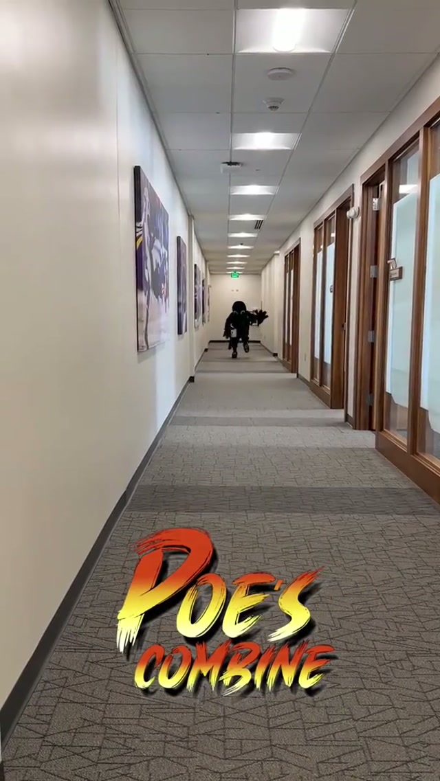 Oh you thought combine season was over? It’s Poe’s turn 😭 #combine #ravens #mascots #nfl 