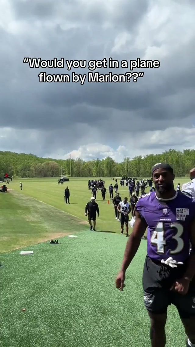Would his teammates get in a plane flown by @Marlon Humphrey ?? 