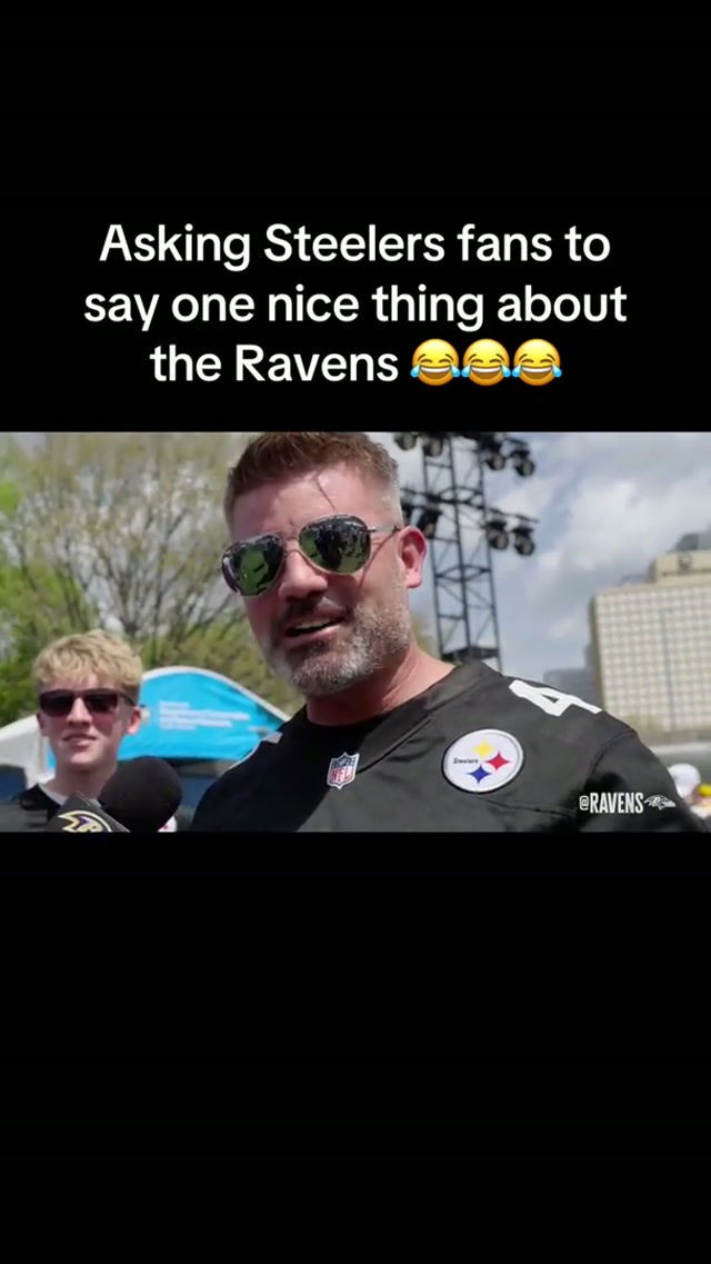 Ravens Steelers rivalry is alive and well 💀 #ravens #steelers #nfl #nfldraft 