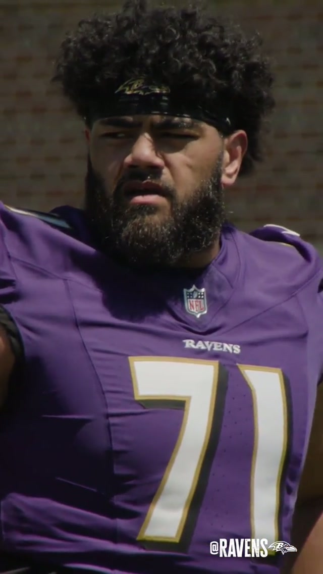 First NFL practice in the books for Vega Ioane ✅ #nfl #ravens #baltimoreravens 