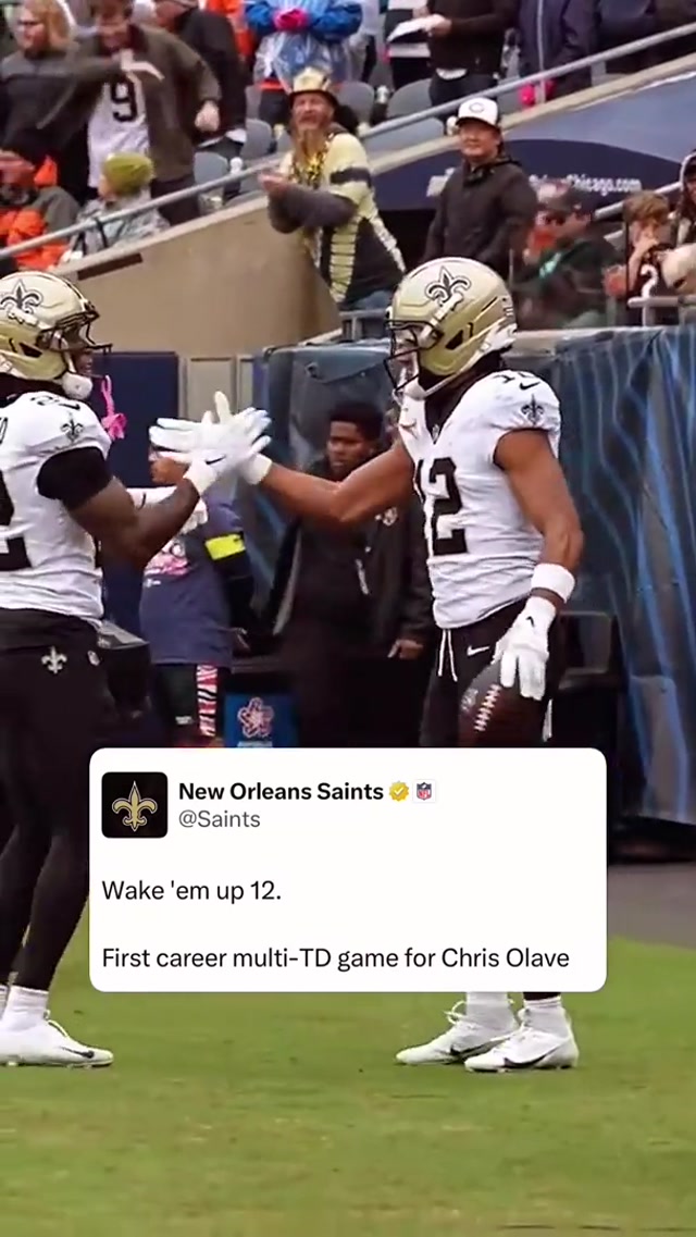 2 TDs and 100 yards for Chris Olave ๐ #Saints #NFL #OhioState #touchdown #celebration