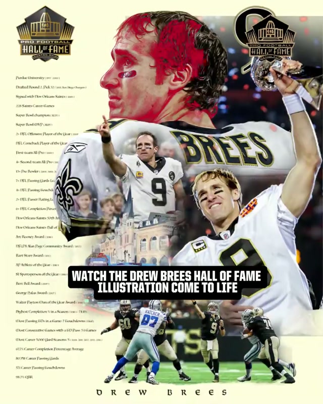 it’s perfect 😍 #drewbrees #halloffame #artistsoftiktok #neworleanssaints #arttutorial 