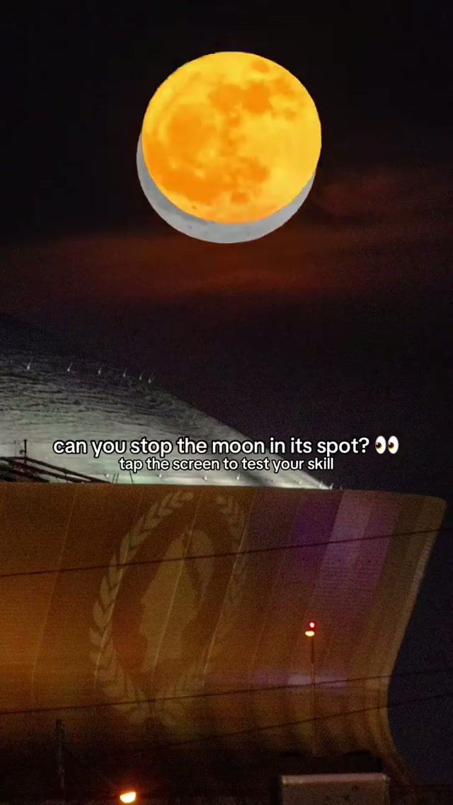 a sight worth seeing 🌕🏛️ #challenge #moon #afterhours #neworleans #stadium 