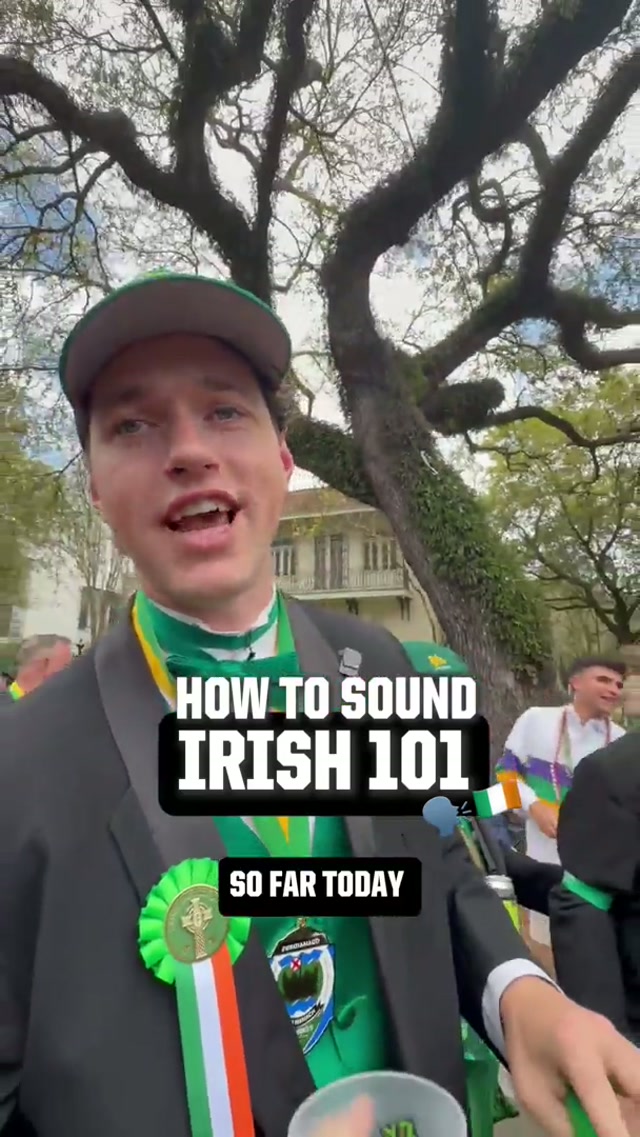 Irish vocab lesson with Charlie 🇮🇪🗣️ #irish #stpaddysday #101 
#lesson #accent 
