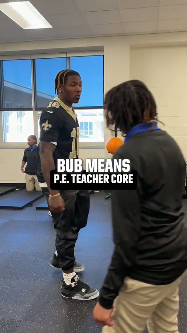 Coach Means would go hard #peteacher #core #nfl #community #neworleanssaints 