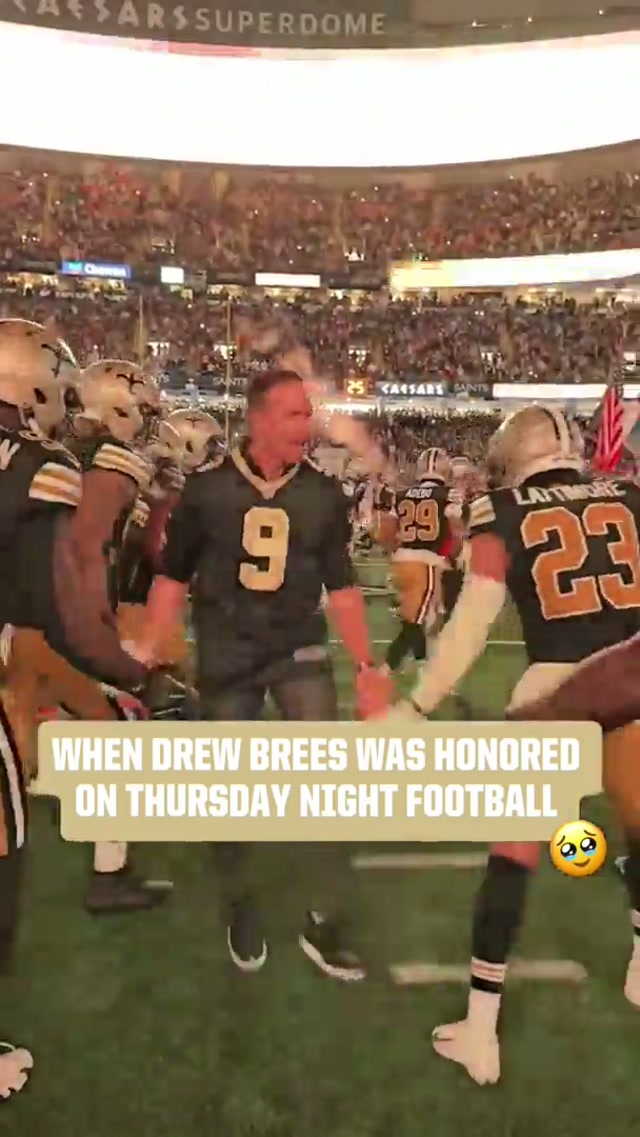 In the feels 🥹 #Saints #GOAT #NFL #Wholesome #DrewBrees I 