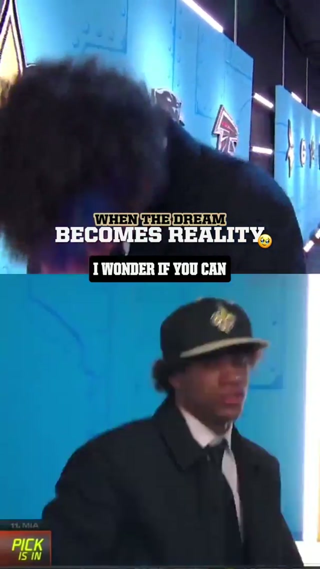 a lifetime of work for this moment🥹 📺 NFL Draft on NFLN/ESPN   #dream #dreamcometrue #nfldraft #jordyntyson #wholesome 
