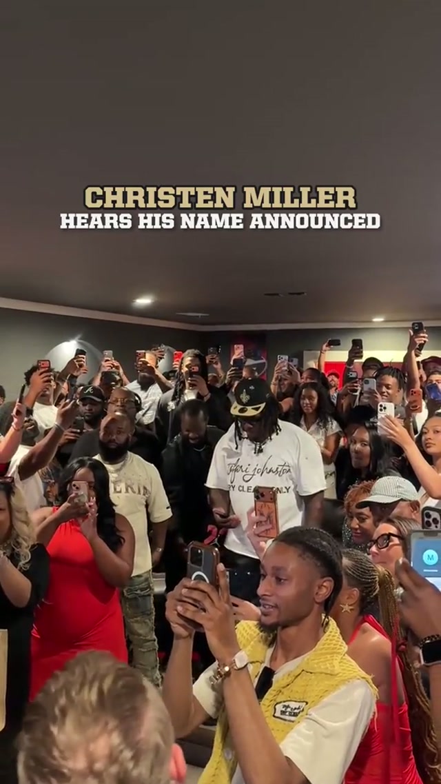 HEADPHONE USERS BEWARE 🔊🔊🔊🔊🔊🔊🔊🔊🔊 📺 NFL Draft on NFLN/ESPN #hype #reaction #christenmiller #unforgettable #nfldraft 