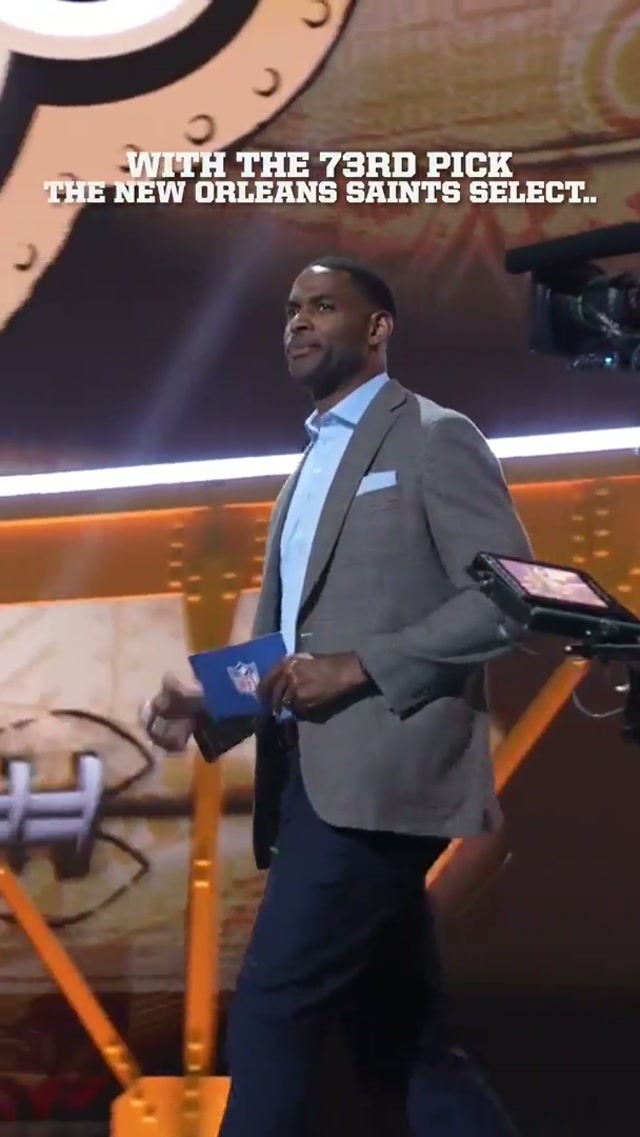 OSCAR DELP, NEW ORLEANS SAINT ⚜️ 📺 NFL Draft on NFLN/ESPN #pick #nfldraft #georgia #oscardelp #themoment 