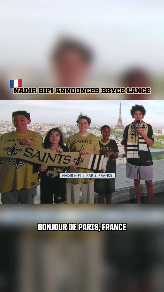 From the Prince of Paris himself🇫🇷

#france #paris #nfl #draft #saints 