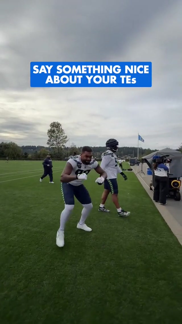 A word for our TEs 🥹 #nfl #seahawks #te #teammates