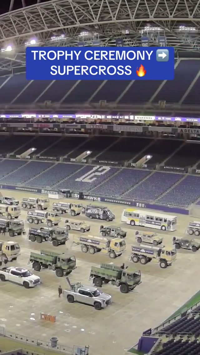 Championship confetti to Supercross dirt 🏆💨 #superbowl #nfl #seahawks #supercross #transition 