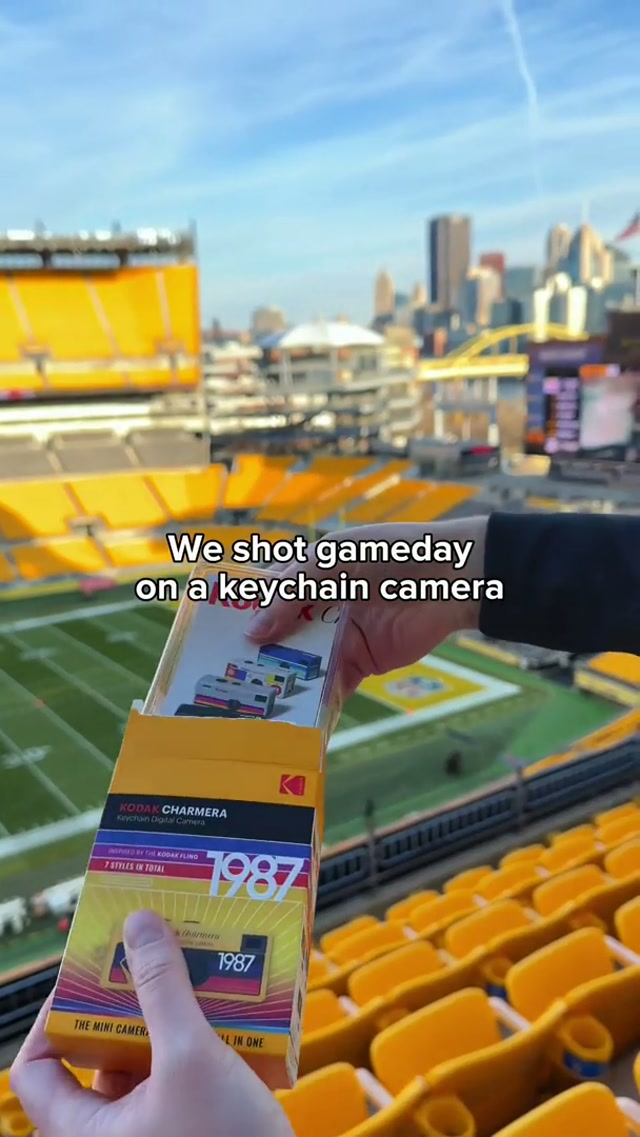 Is the keychain camera tough? 📸 #steelers #photograph #gameday 