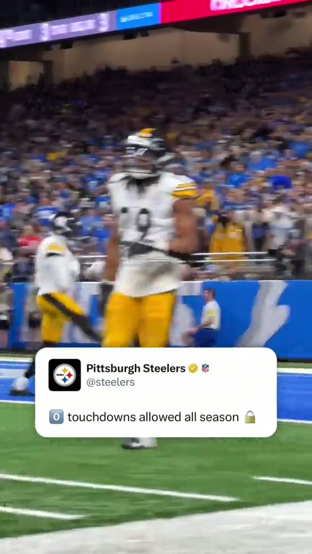 Definition of lockdown 🔒 #joeyporterjr #steelers #nfl 