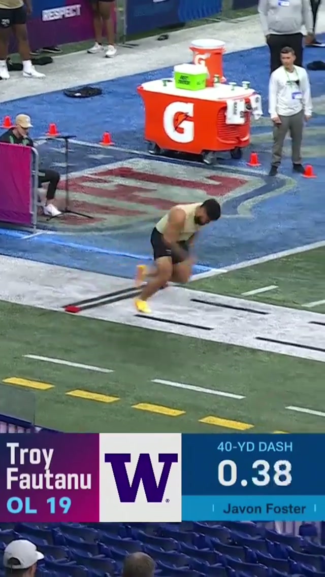Big man movin' 💪 📺: NFL Combine on NFLN #troyfautanu #steelers #nflcombine 