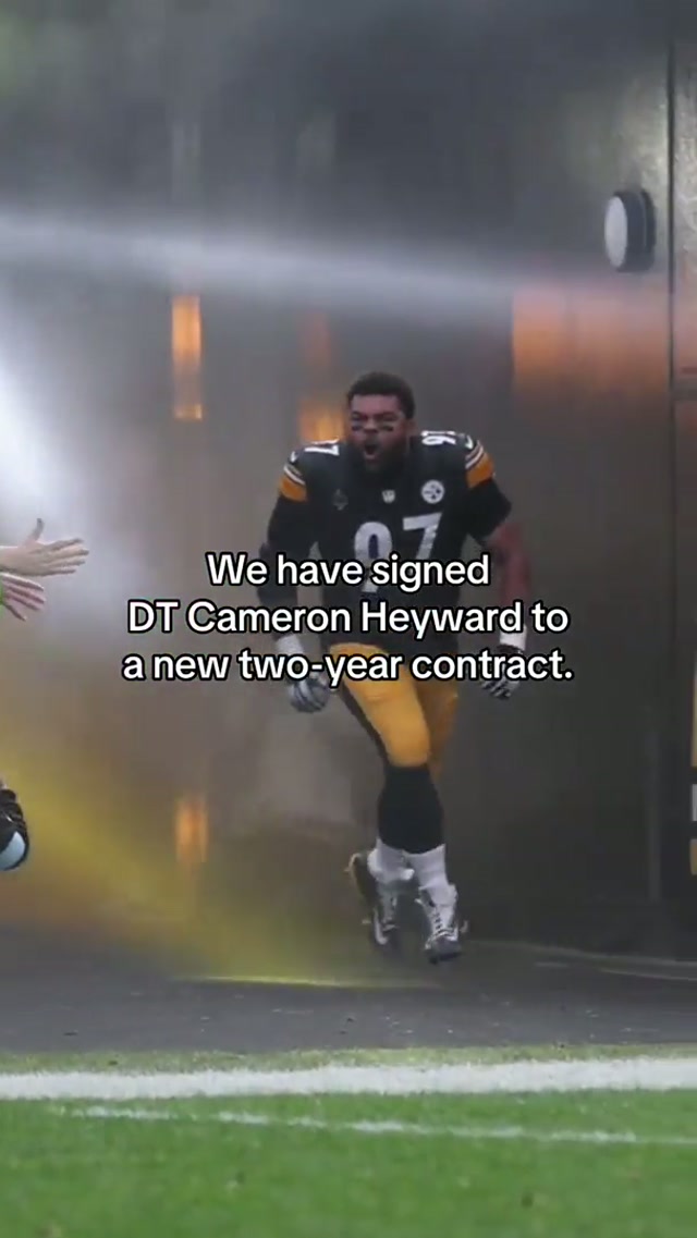 We have signed DT Cameron Heyward to a new two-year contract. #steelers #camheyward #nfl