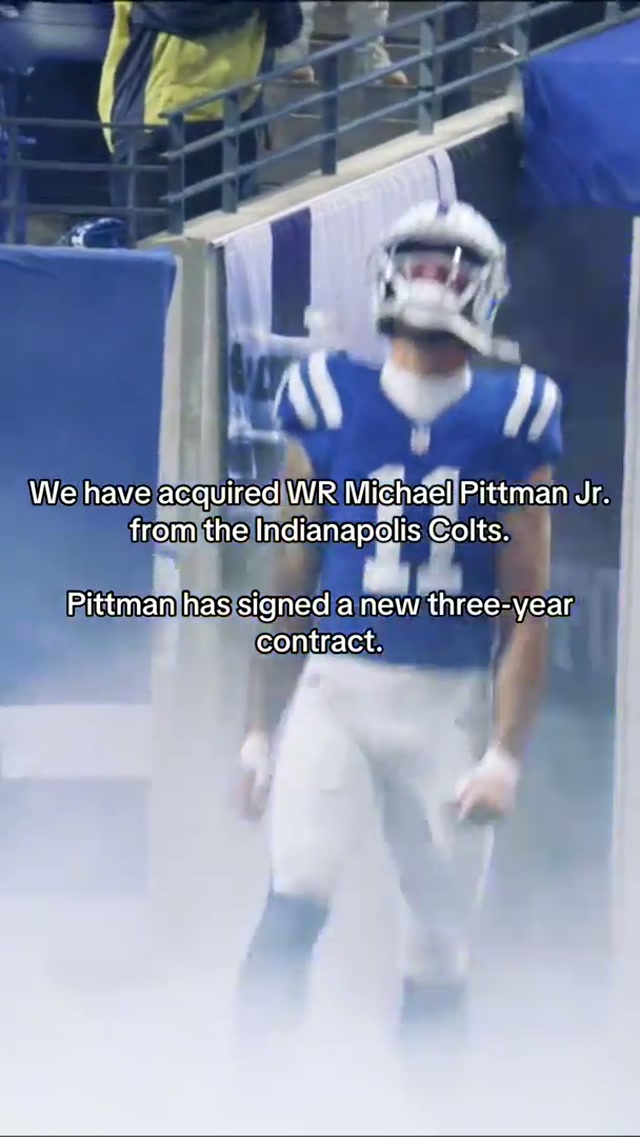 We have acquired WR Michael Pittman Jr. from the Indianapolis Colts. Pittman has signed a new three-year contract. #steelers #michaelpittmanjr #nfl 