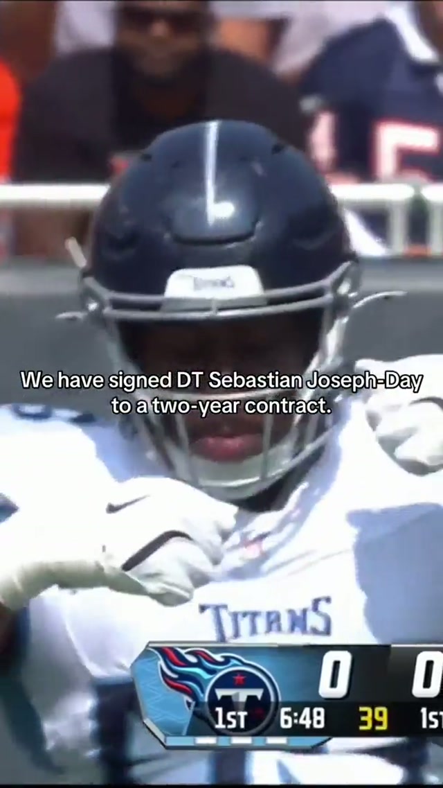We have signed DT Sebastian Joseph-Day to a two-year contract. #steelers #sebastianjosephday #nfl 