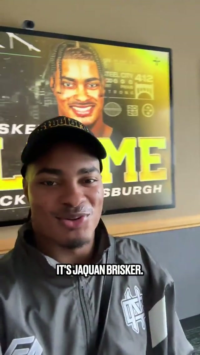 QuannyB back home in the Black & Gold 🙌 #steelers #jaquanbrisker #nfl