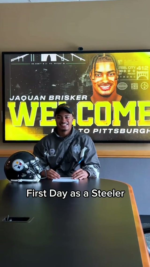 All smiles during Day 1 😁 #steelers #nfl 