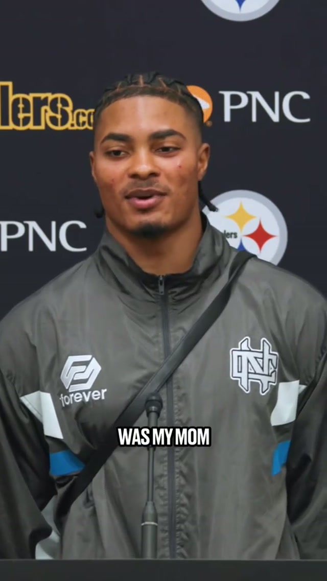 Gotta call Mom first 🥹 #steelers #jaquanbrisker #nfl