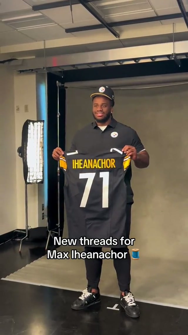 Black & Gold looks good on you #steelers #maxiheanachor #nfldraft
