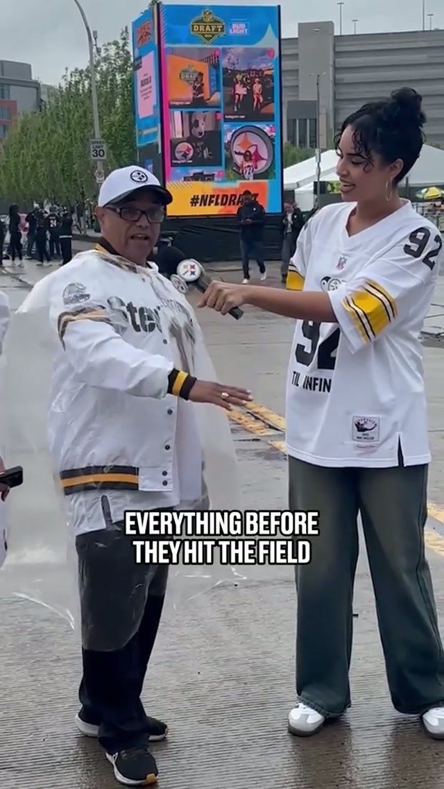 Talking #steelers legends w @A L E X I A 🎤 #nfl #NFLDraft 