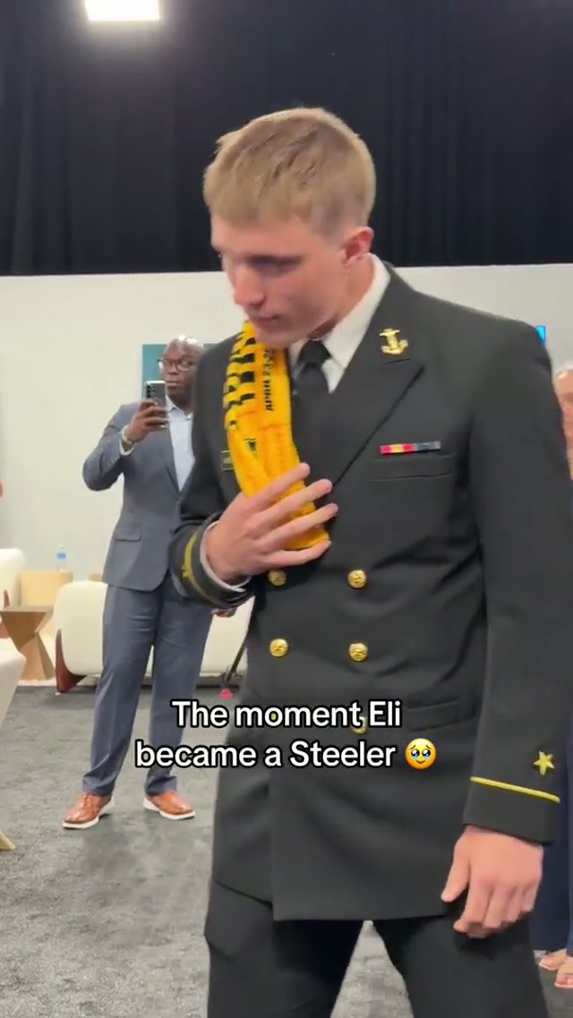 A core memory 🥹 #steelers #nfldraft #eliheidenreich 