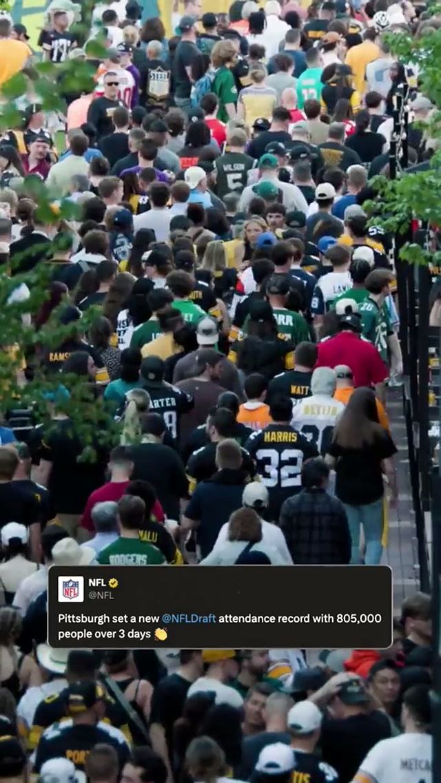 FOOTBALL TOWN 🙌 #steelers #nfldraft #pittsburgh