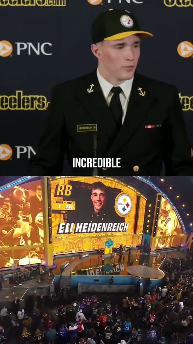 This moment >> #steelers #nfl #eliheidenreich #NFLDraft 