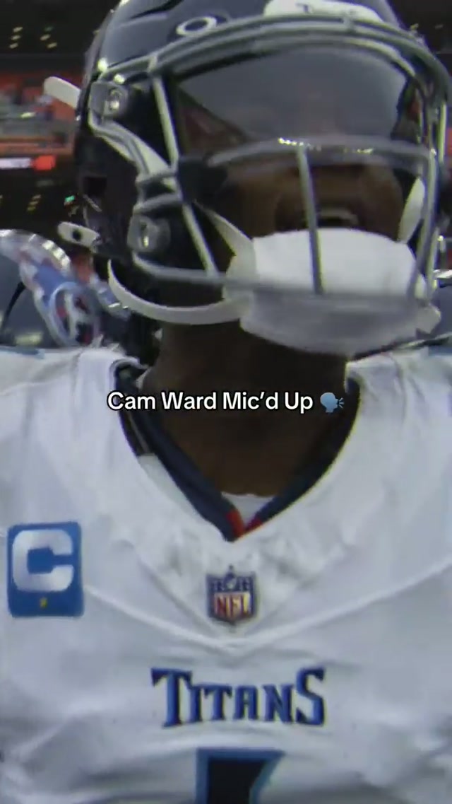 Cam Ward Mic’d up is so tuff #tennesseetitans #nfl #camward #footballtiktok 