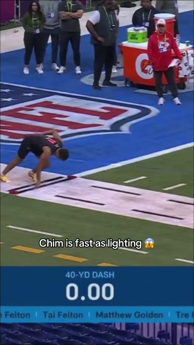 Lightning strikes at the combine — watch the combine on NFL Network 2/26-2/28 #nflcombine #titans #nfl #lightningmcqueen 