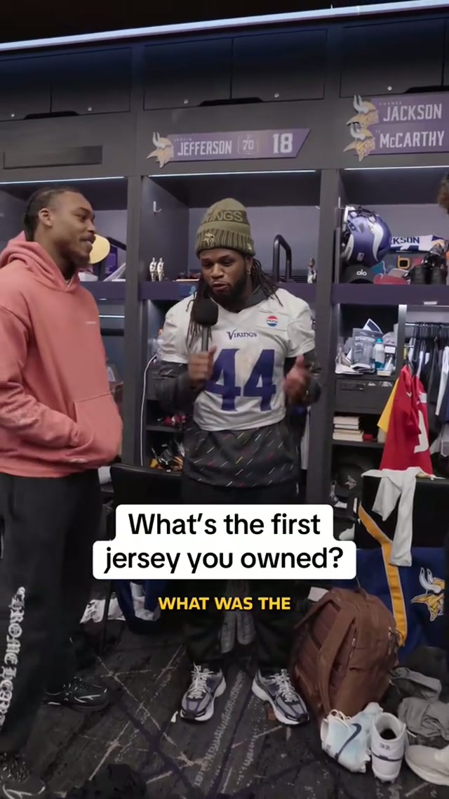 Drop the name of your first jersey below 👇 #skol #nfl #minnesoatavikings 