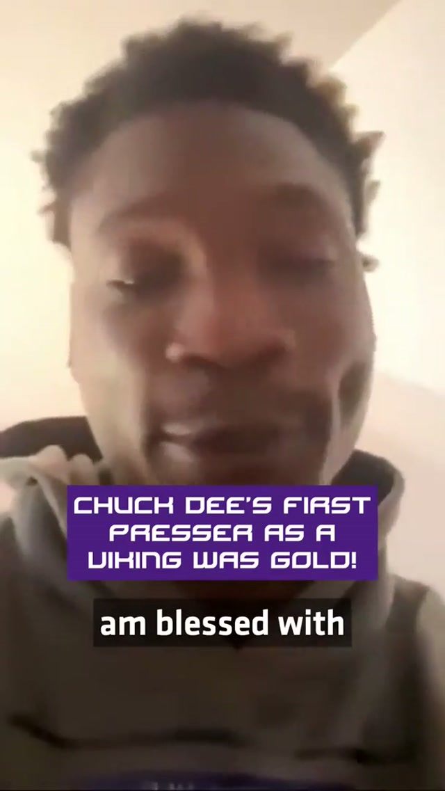 Chuck delivered in his first presser 🤣🤣 #nfl #nfldraft #minnesotavikings #vikings #skol