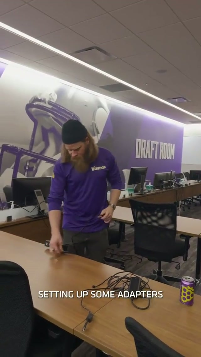 A glimpse inside the Draft Room: IT's POV #nfl #nfldraft #vikings #minnesotavikings #skol